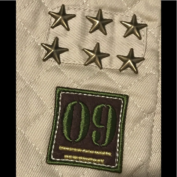 NWOT Beige twill quilted bomber jacket for dog - Picture 13 of 13